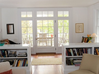 Built-in Bookcases as Room Divider