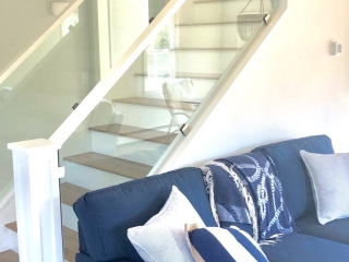 New Staircase Bannisters with Glass Enclosure