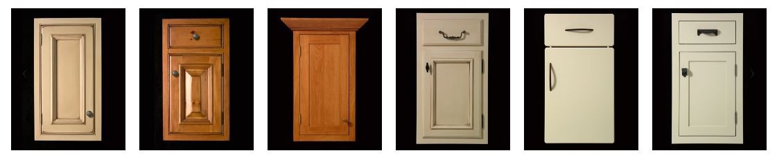 our cabinet selection for kitchens and built-ins