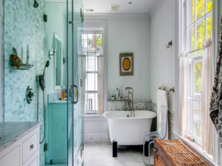 Two small rooms made into one large master bath
